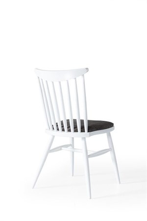 Aldo Beyaz Sandalye Döşemeli